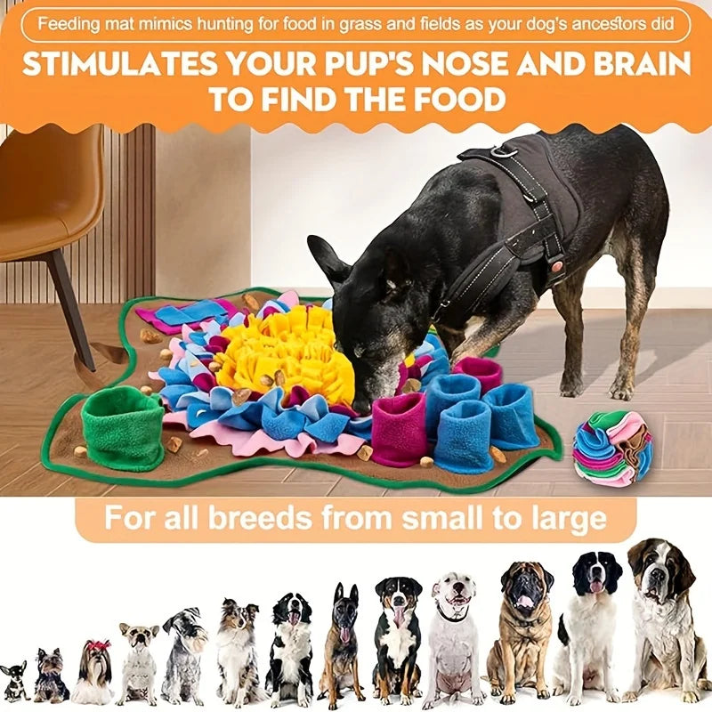 Smart Snuffle Mat for Dogs – Mental Stimulation & Slow Feeder Toy for Dogs